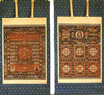 絹本著色　両界曼荼羅
