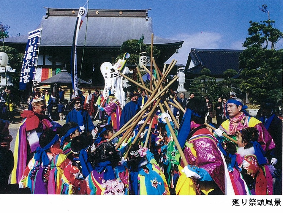 廻り祭頭風景
