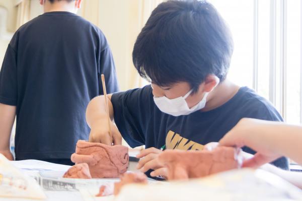 波野小学校土器づくり3