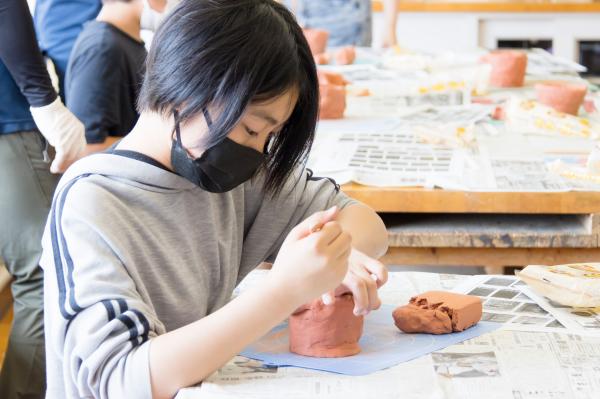 波野小学校土器づくり4