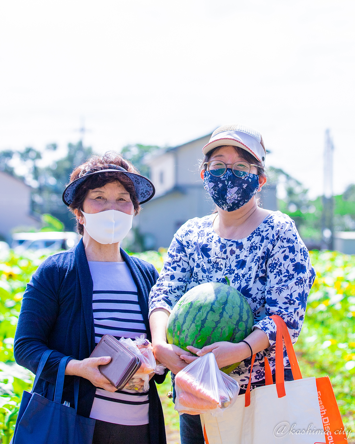 野菜を買ったお客