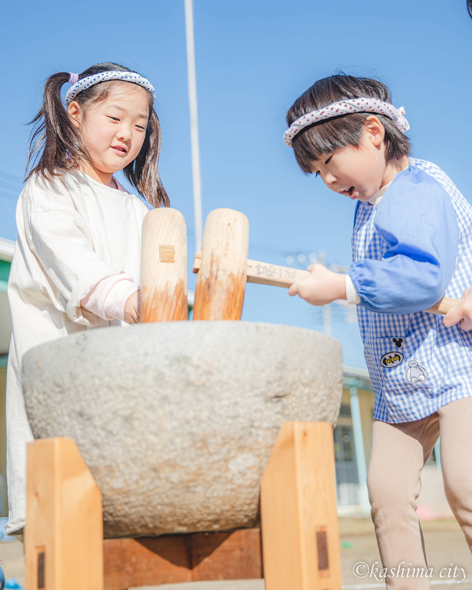 三笠幼稚園　お餅つき大会