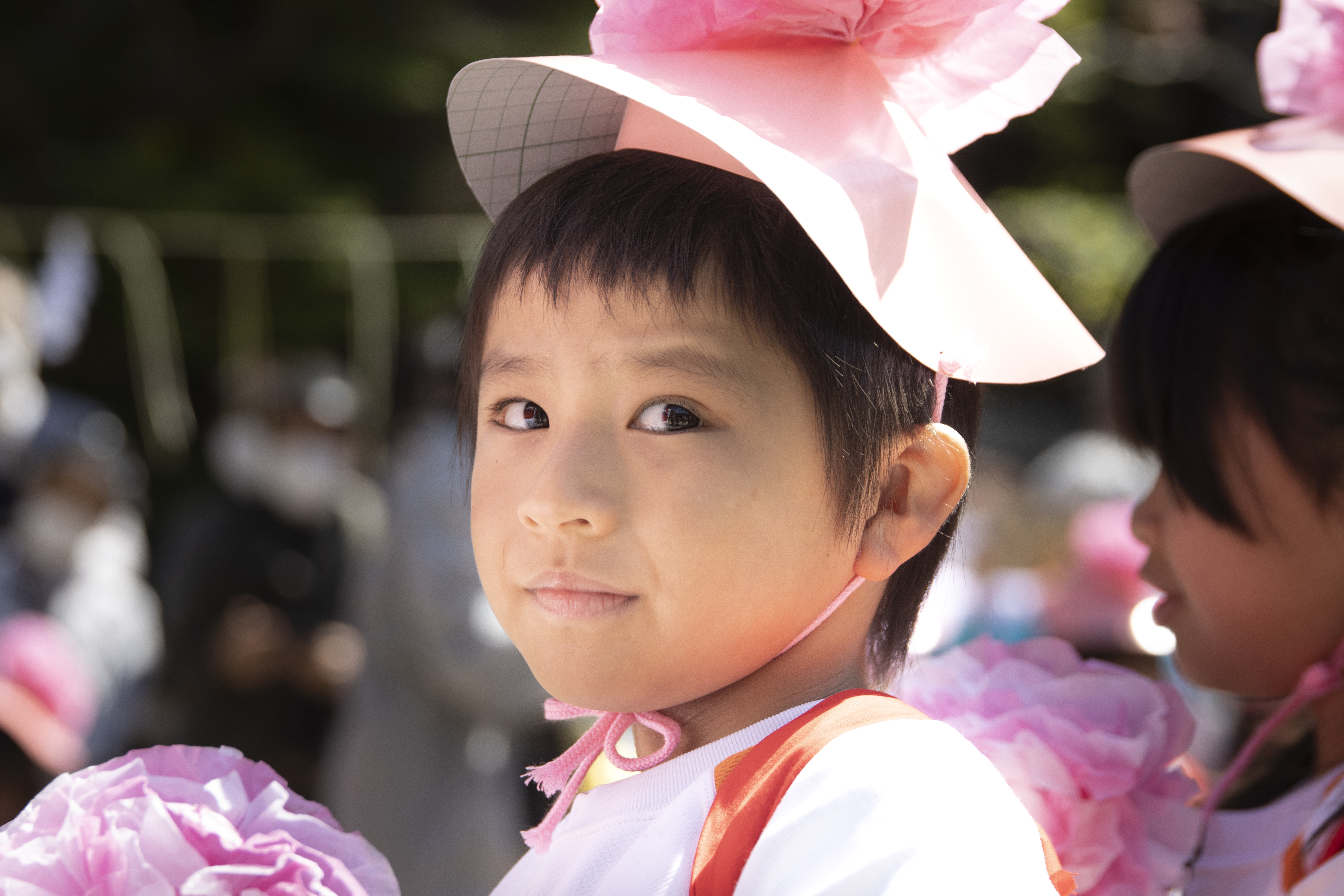 早乙女舞を踊る子ども