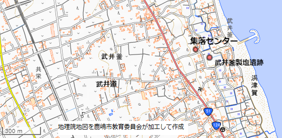 武井釜の地図