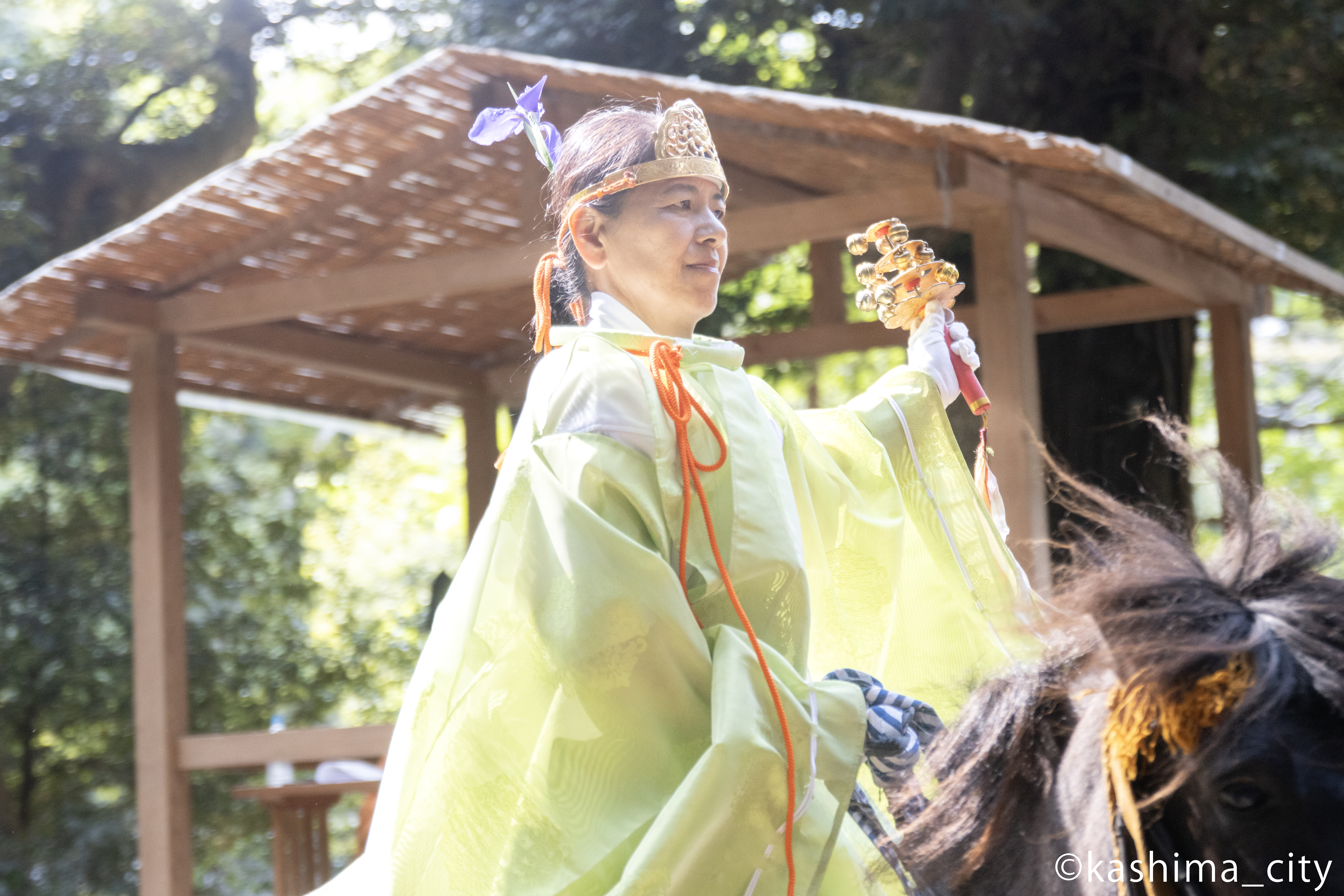 ３人の舞姫による扇舞之儀②