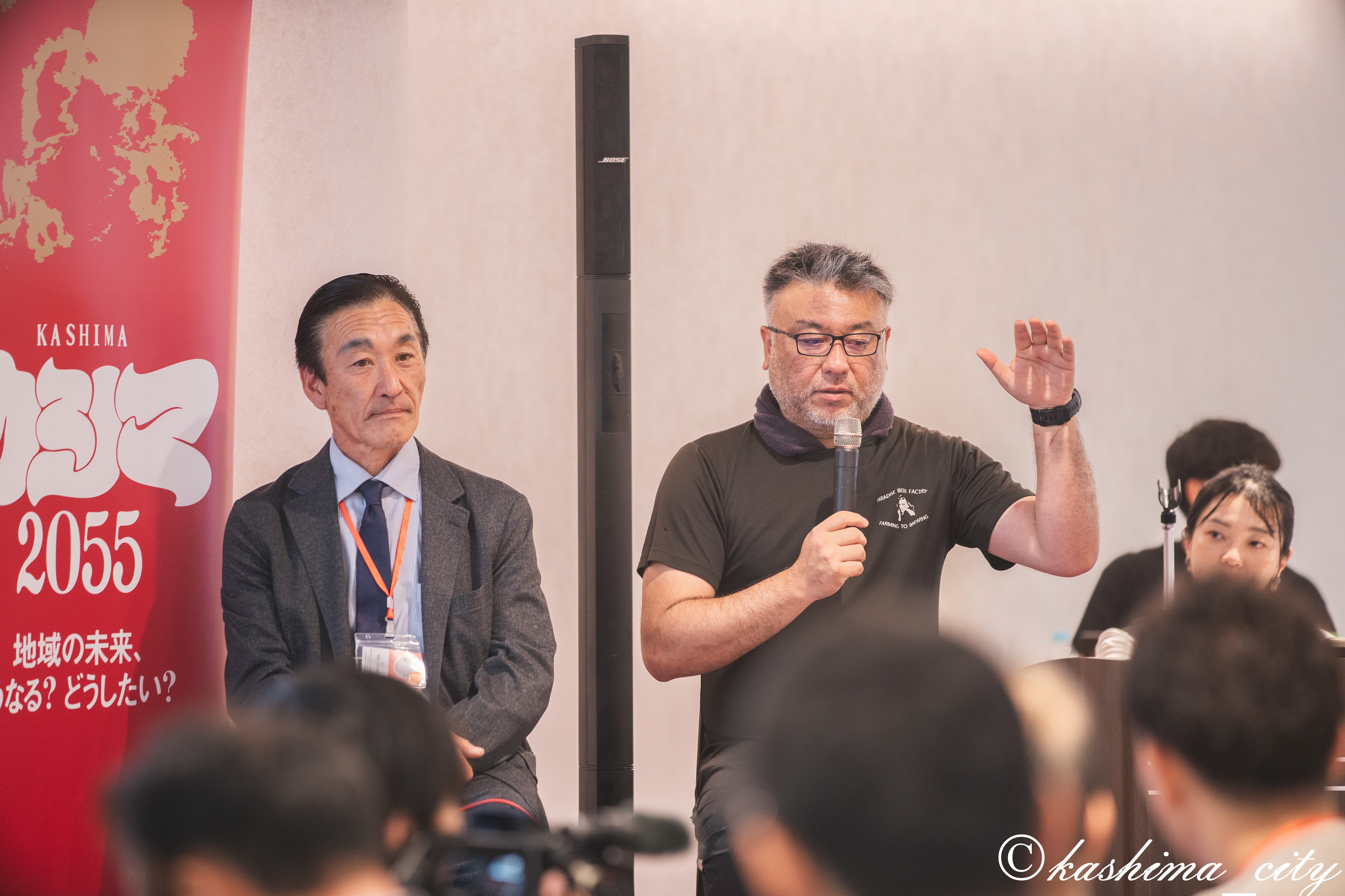 持続可能な農業がつくる地域の未来について語る鹿嶋パラダイス代表唐澤氏