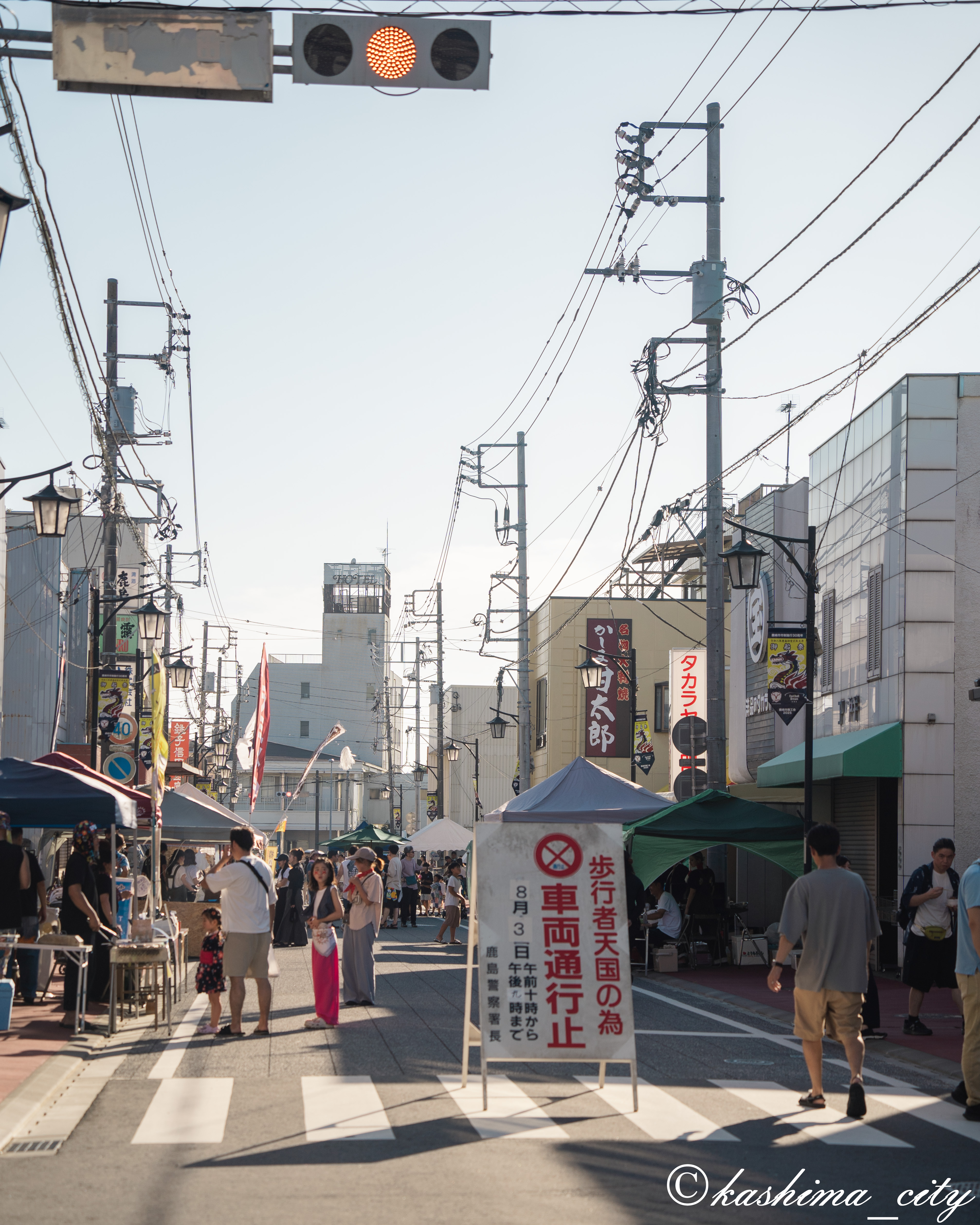 仲町歩行者天国のようす
