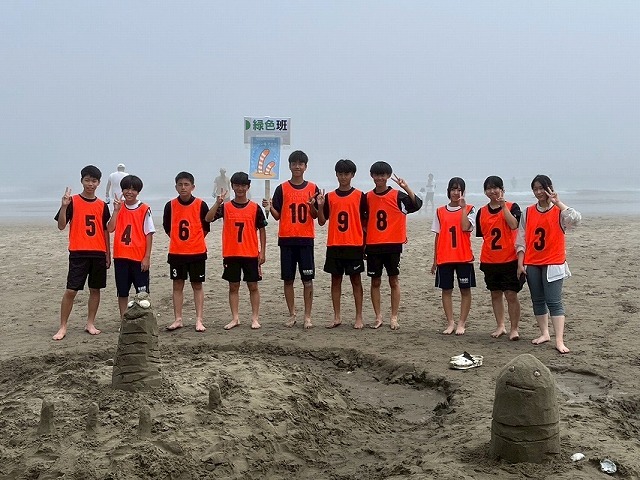 中学生ボランティア集合写真