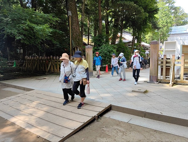 ウォーキングの様子