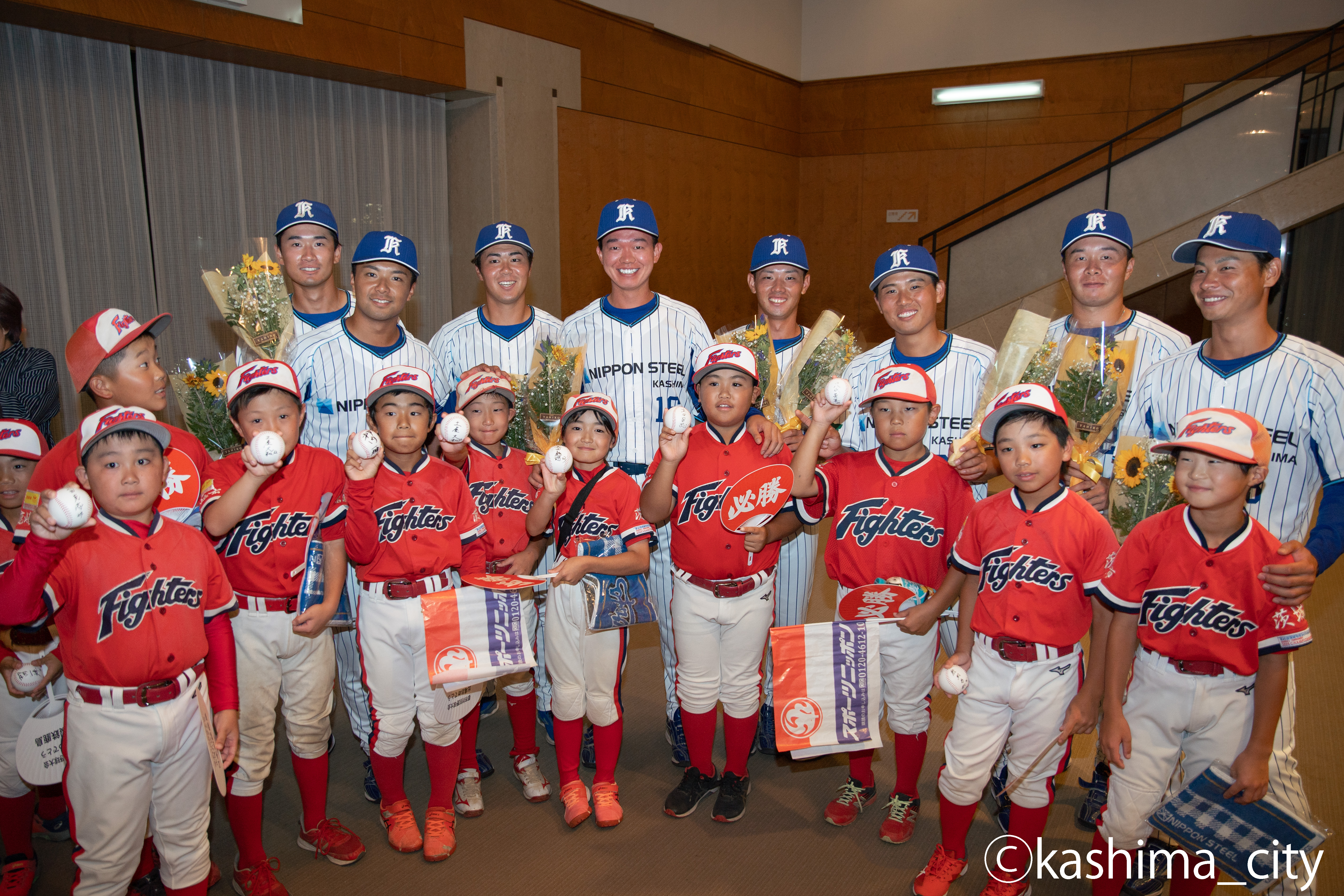 野球少年と選手たち2