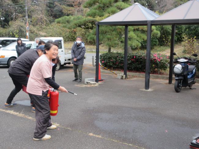公民館　防災訓練　12.23