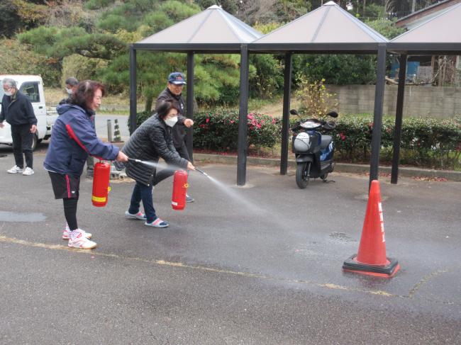 公民館　防災訓練　12.23