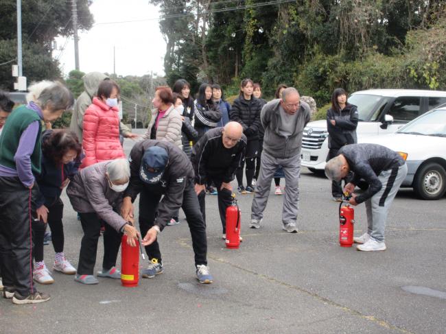 公民館　防災訓練　12.23