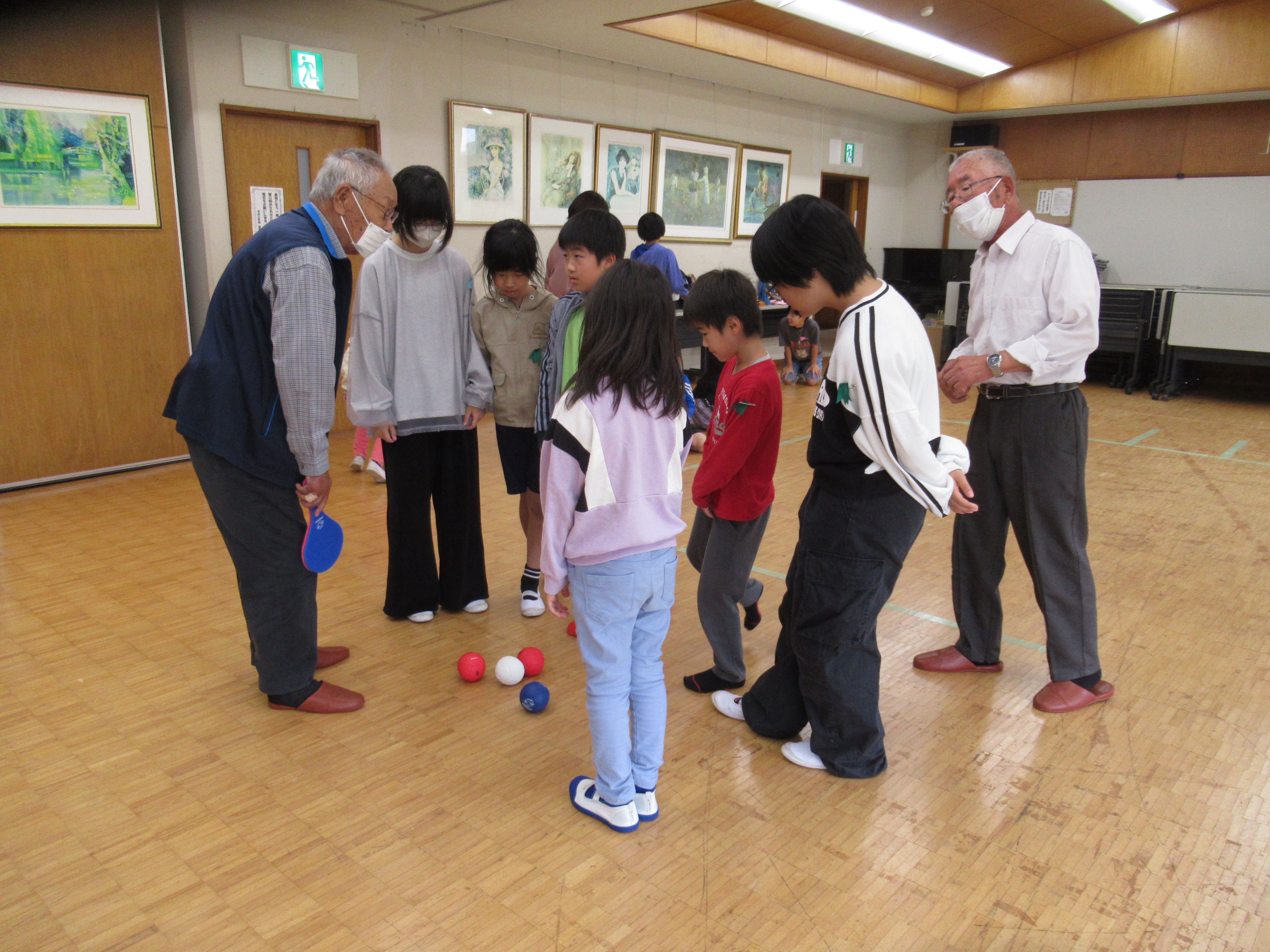 ボッチャゲームの様子