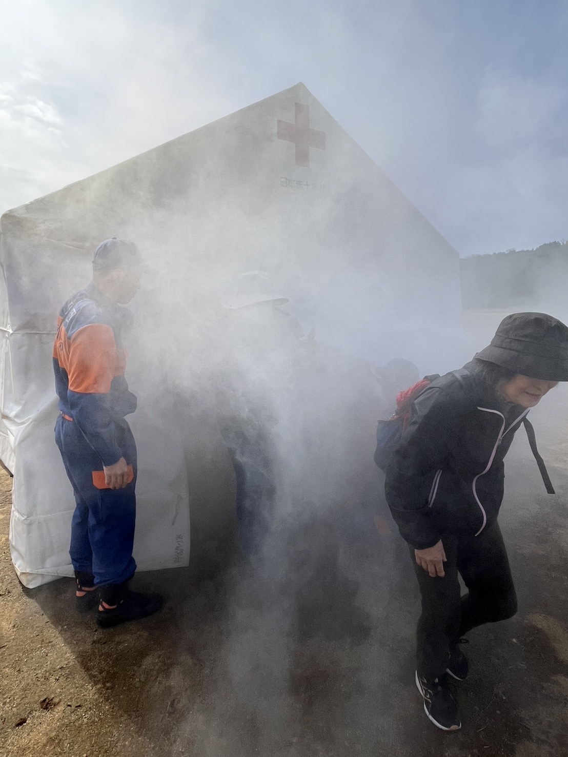 スモーク体験の様子