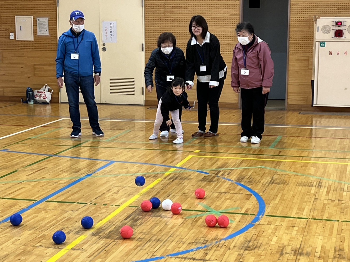 ボッチャゲームの様子