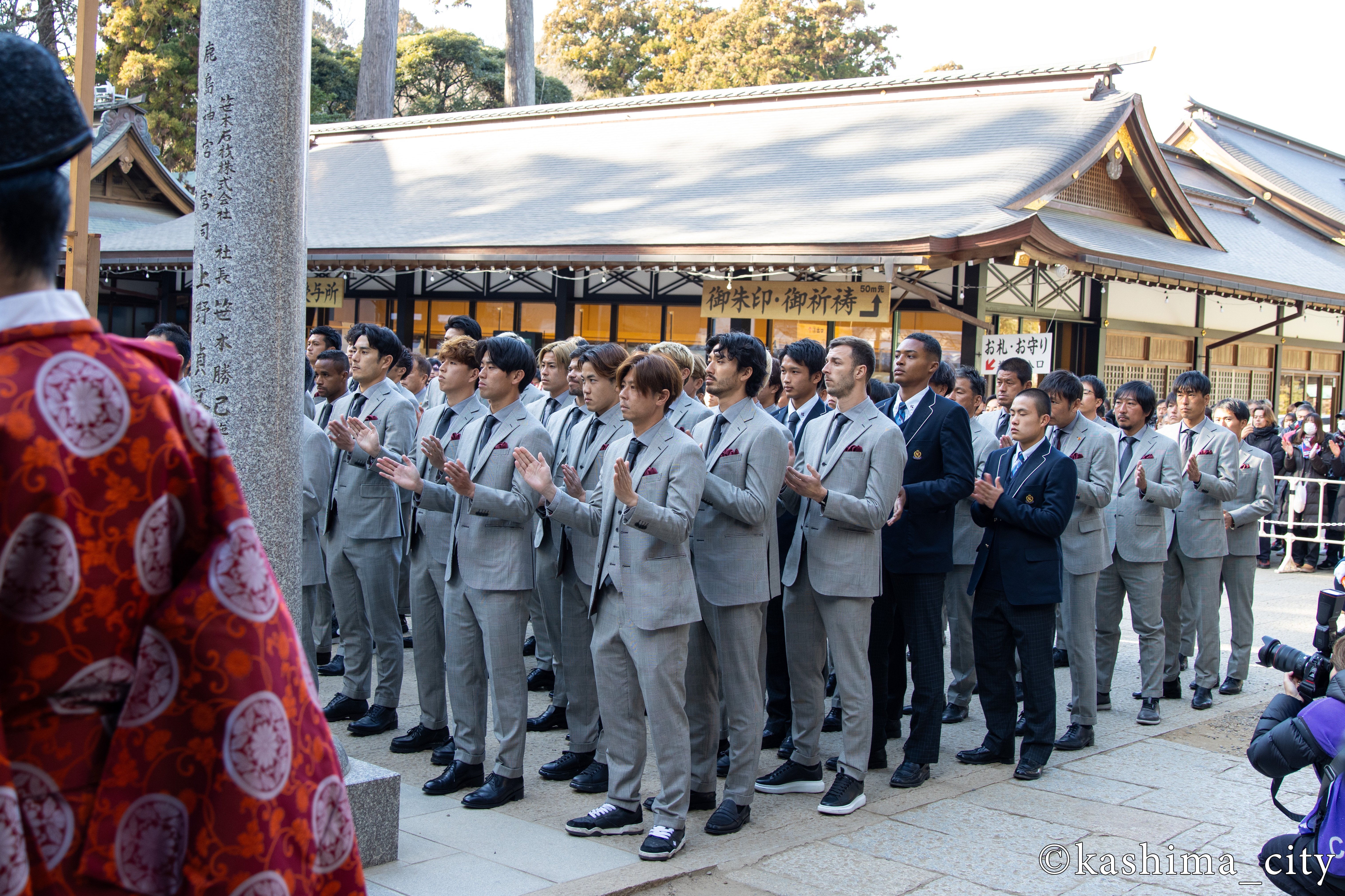 必勝祈願の様子