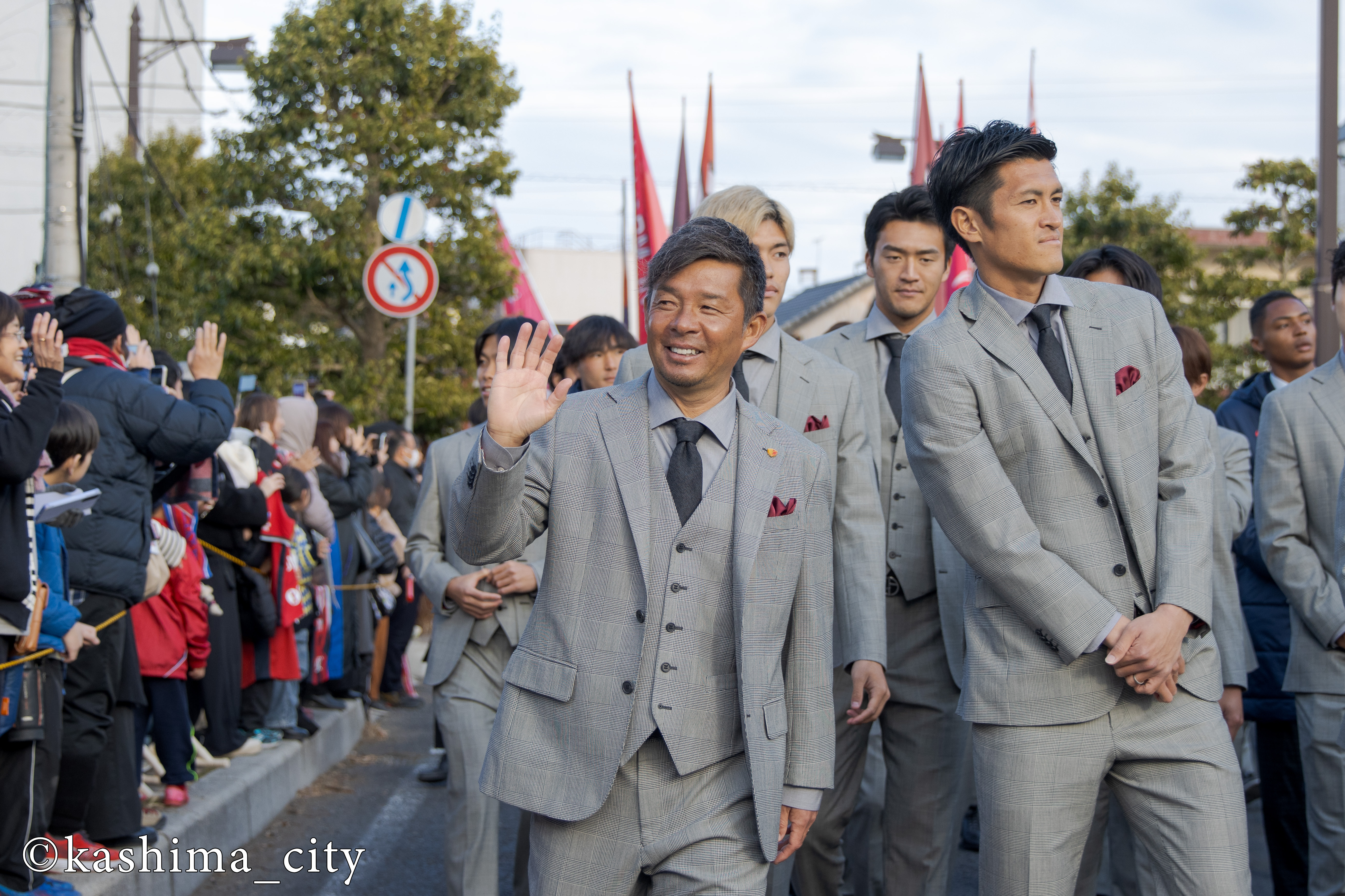 優勝パレードの様子