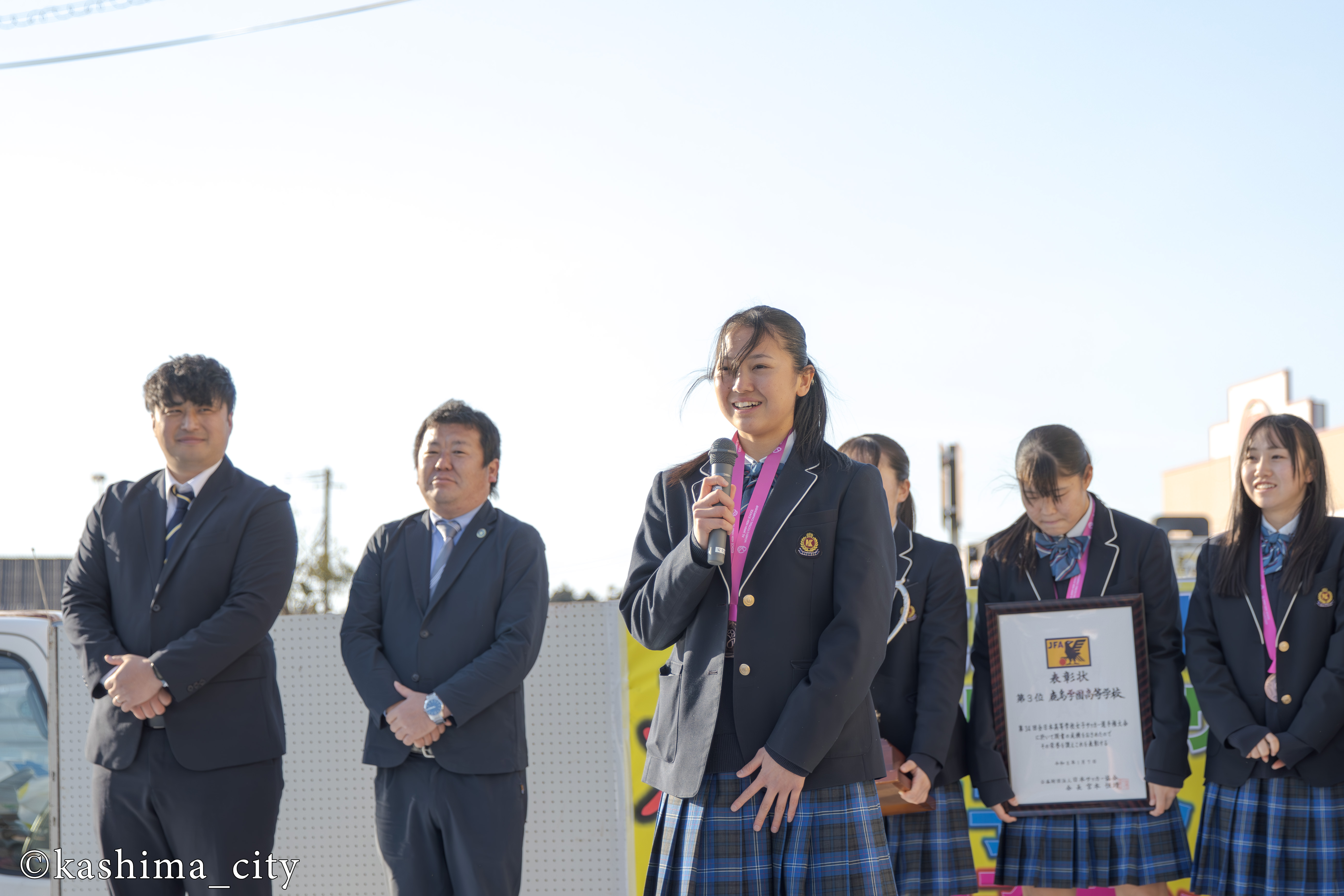 女子サッカー部の宿野部主将