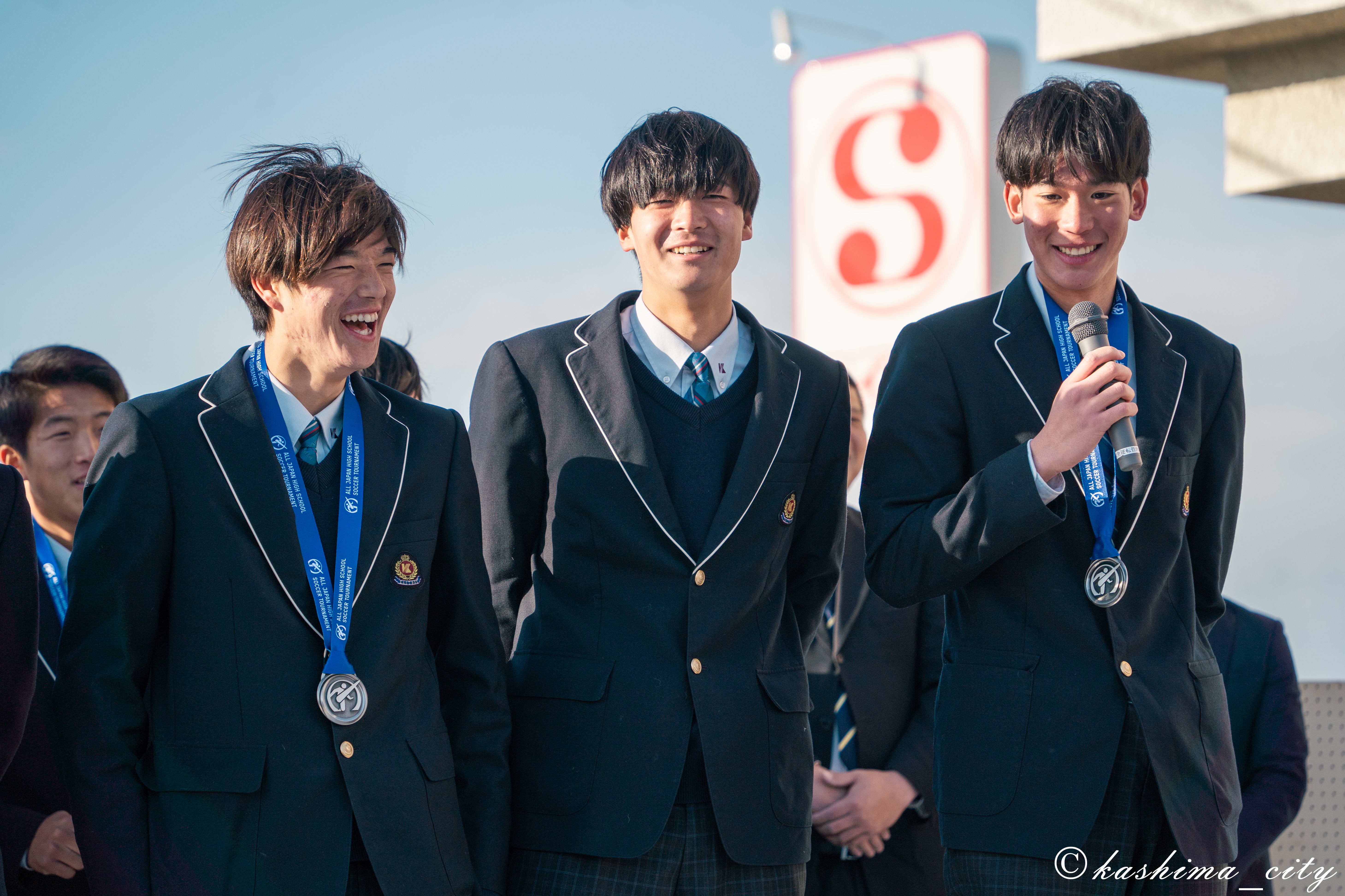 大会優秀選手に選ばれた男子サッカー部の選手➀