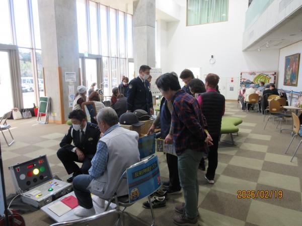 反射神経のテスト反射様子