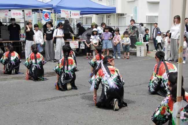 スタート祭よさこい披露